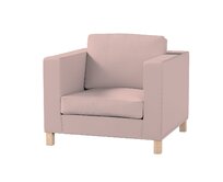 Dekoria Potah na křesko IKEA Karlanda, krátký, růžová, Potah na křeslo Karlanda, Teddy, 702-84