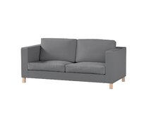 Dekoria Potah na pohovku IKEA Karlanda rozkládací, krátký, tmavě šedá, pohovka Karlanda rozkládací, Teddy, 702-83