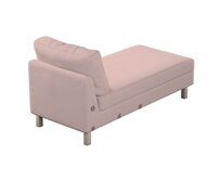 Dekoria Potah na šezlong IKEA Karlstad samostatný, krátký, růžová, Potah na šezlong Karlstad samostatný, Teddy, 702-84