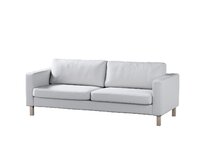 Dekoria Potah na pohovku IKEA Karlstad, 3-místná, rozkládací, bílá, Potah na Karlstad, 3-místná, rozkládací, Teddy, 702-80