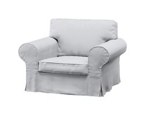 Dekoria Potah na křeslo IKEA Ektorp, bílá, křeslo Ektorp, Teddy, 702-80