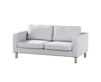 Dekoria Potah na pohovku IKEA Karlstad 2-místná, nerozkládací, krátký, bílá, pohovka Karlstad 2-místná, Teddy, 702-80