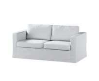 Dekoria Potah na pohovku IKEA Karlstad 2-místná , nerozkládací, dlouhý, bílá, pohovka Karlstad 2-místná, Teddy, 702-80