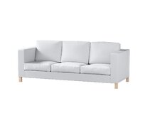 Dekoria Potah na pohovku IKEA Karlanda 3-místná nerozkládací, krátký, bílá, pohovka Karlanda 3-místná, Teddy, 702-80