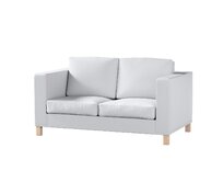 Dekoria Potah na pohovku IKEA Karlanda 2-místná, krátký, bílá, pohovka Karlanda 2-místná, Teddy, 702-80