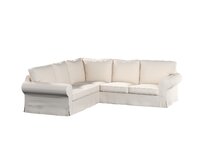 Dekoria Potah na pohovku IKEA Ektorp rohová, smetanově bílá, pohovka Ektorp rohová, Etna, 705-01