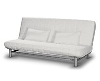Dekoria Potah na pohovku IKEA Beddinge krátký, smetanově bílá, potah na pohovku + 2 polštáře, Etna, 705-01