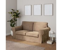 Dekoria Potah na pohovku IKEA Ektorp 2-místná, rozkládací, STARÝ MODEL, béžová, pohovka Ektorp 2-místná rozkládací, Velvet, 704-35