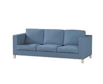 Dekoria Potah na pohovku IKEA Karlanda 3-místná nerozkládací, krátký, modrá, pohovka Karlanda 3-místná, Teddy, 702-86