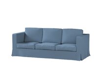 Dekoria Potah na pohovku IKEA Karlanda 3-místná nerozkládací, dlouhý, modrá, pohovka Karlanda 3-místná, Teddy, 702-86