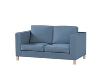 Dekoria Potah na pohovku IKEA Karlanda 2-místná, krátký, modrá, pohovka Karlanda 2-místná, Teddy, 702-86