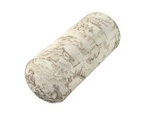 Dekoria Potah na válec IKEA Ektorp, ecru pozadí, béžové postavy, válec Ektorp průměr 15cm, délka 35cm, Avignon, 144-53