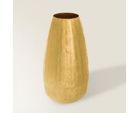 Dekoria Wazon Yuli 32cm gold, 17 x 17 x 32 cm