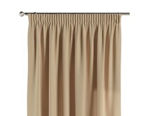 Dekoria Závěs s řasící páskou, Caffe Latte - bílá káva, Cotton Panama, 702-47