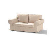 Dekoria Potah na pohovku IKEA Ektorp 2-místná, nerozkládací, světle béžová, pohovka Ektorp 2-místná, Edinburgh, 115-78