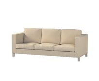 Dekoria Potah na pohovku IKEA Karlanda 3-místná nerozkládací, krátký, světle béžová, pohovka Karlanda 3-místná, Edinburgh, 115-78