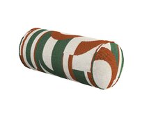 Dekoria Válec jednoduchý hladký, zeleno-červená, Ø 16 x 40 cm, Cosy Home, 145-11