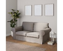 Dekoria Potah na pohovku IKEA Ektorp 2-místná, nerozkládací, antracitová , pohovka Ektorp 2-místná, Edinburgh, 115-77