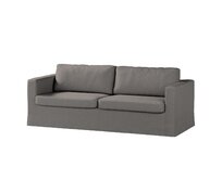 Dekoria Potah na pohovku IKEA Karlstad 3-místná, nerozkládací, dlouhý, antracitová , pohovka Karlstad 3-místná, Edinburgh, 115-77