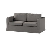 Dekoria Potah na pohovku IKEA Karlstad 2-místná , nerozkládací, dlouhý, antracitová , pohovka Karlstad 2-místná, Edinburgh, 115-77