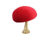 Dekoria Sametová muchomůrka Figurka 12cm, 11 x 12 cm