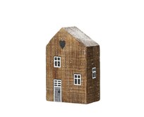 Dekoria Dekorace Snow House 12cm natural, 8 x 6 x 12 cm