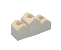 Dekoria Svícen Hauses 13x5x7cm grey, 13 x 5 x 7 cm