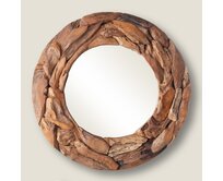 Dekoria Zrcadlo Driftwood ⌀100 cm, 100x8 cm