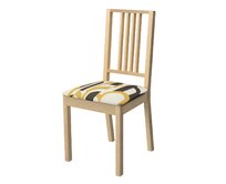 Dekoria Potah na sedák židle Börje, černá a žlutá, potah sedák židle Börje, Cosy Home, 145-08