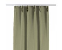 Dekoria Závěs na dvojitých hačcích flex, zelená, Blackout Soft, 269-23