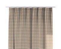 Dekoria Závěs na jednotlivých háčcích flex, béžová - bílá střední kostka, Quadro, 136-06