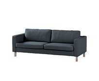 Dekoria Potah na pohovku IKEA Karlstad, 3-místná, rozkládací, šedo-modrá, Potah na Karlstad, 3-místná, rozkládací, Etna, 705-30
