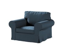 Dekoria Potah na křeslo IKEA Ektorp, šedo-modrá, křeslo Ektorp, Etna, 705-30