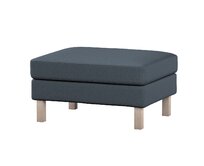 Dekoria Potah na podnožku IKEA Karlstad, šedo-modrá, potah na podnožku Karlstad, Etna, 705-30