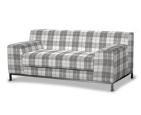 Dekoria Potah na pohovku IKEA Kramfors 2-místná, šedo - bílá kostka , pohovka Kramfors 2-místná, Edinburgh, 115-79