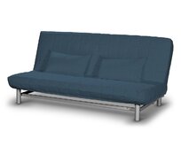 Dekoria Potah na pohovku IKEA  Beddinge krátký, šedo-modrá, potah na pohovku + 2 polštáře, Etna, 705-30