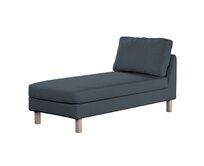 Dekoria Potah na šezlong IKEA Karlstad samostatný, krátký, šedo-modrá, Potah na šezlong Karlstad samostatný, Etna, 705-30