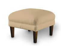 Dekoria Podnožka 56x56cm, Caffe Latte - bílá káva, 56 x 56 x 40 cm, Cotton Panama, 702-47