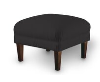 Dekoria Podnožka 56x56cm, Shadow Grey - grafitová, 56 x 56 x 40 cm, Cotton Panama, 702-08