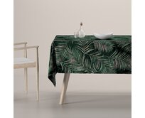 Dekoria Ubrus obdélníkový, stylizované palmové listy na zeleném podkladu, Velvet, 704-21