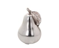 Dekoria Dekorace Silver Pear 16cm, 10 x 10 x 16 cm