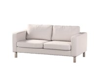 Dekoria Potah na pohovku IKEA Karlstad 2-místná, nerozkládací, krátký, světle béžová, pohovka Karlstad 2-místná, Madrid, 162-21