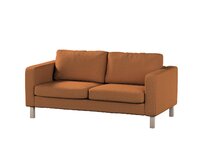 Dekoria Potah na pohovku IKEA Karlstad 2-místná, nerozkládací, krátký, oranžová melanž, pohovka Karlstad 2-místná, Madrid, 162-31