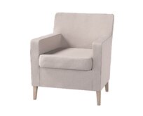 Dekoria Potah na křeslo IKEA Karlstad, světle béžová, Potah na křeslo Karlstad, Madrid, 162-21