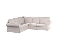 Dekoria Potah na pohovku IKEA Ektorp rohová, světle béžová, pohovka Ektorp rohová, Madrid, 162-21