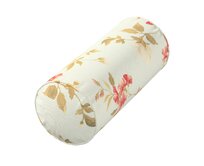 Dekoria Potah na válec IKEA Ektorp, na blankytném podkladu červené, žluté a bílo-šedé květy, válec Ektorp průměr 15cm, délka 35cm, Londres, 143-89