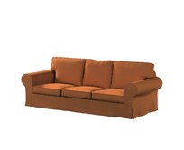 Dekoria Potah na pohovku IKEA Ektorp 3-místná rozkládací, NOVÝ MODEL 2013, oranžová melanž, Ektorp 3-m rozkládací, od 2013, Madrid, 162-31