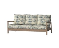 Dekoria Potah na pohovku IKEA Lillberg 3-místná nerozkládací, pozadí režné, světle modré postavy, pohovka Lillberg 3-místná, Avinon, 132-66