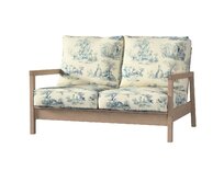 Dekoria Potah na pohovku IKEA Lillberg 2-místná nerozkládací, pozadí režné, světle modré postavy, pohovka Lillberg 2-místná, Avinon, 132-66