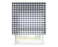 Dekoria Římská roleta Padva, tmavě modrá kostka velká, Quadro, 136-03